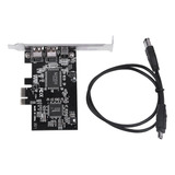 Placa Controladora Pci-e Express Firewire 1394a Ieee1394 Com