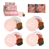 Rubor Blush En Perlas Satinado Bronceador Maquillaje Pack 4