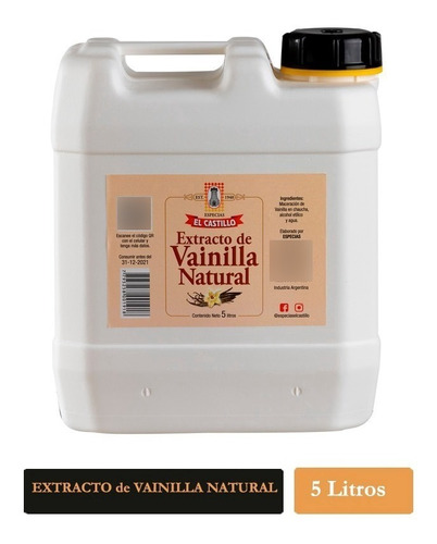 Extracto De Vainilla Natural Por 5 Litros