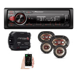 Aparelho Mp3 Bluetooth Pioneer + 4 Alto Falantes + Módulo 