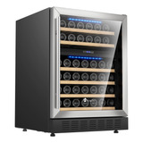 Kingchii Refrigerador De Vino De Doble Zona De 24 Pulgadas, 