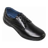 Zapatos De Vestir Leon Niño Negro Piel 351
