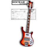 Plano Para Luthier Bajo Rickenbacker 400x (escala Real)