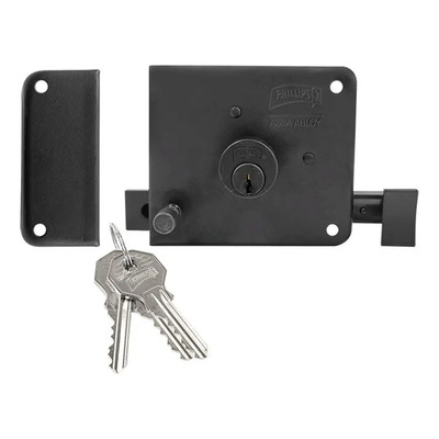 Cerradura Sobreponer Izquierda 715 If Phillips Negro