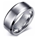 Anillo De Boda Carburo De Tungsteno Ancho 8mm Hombres