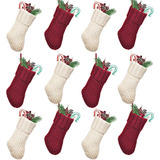 Limbridge Mini Medias Navideñas, Paquete De 12 Decoraciones 