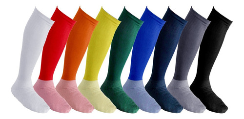 Meiao Futebol Juvenil Meia Esportiva Pro Socks Kit 10 Pares