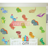 Vinil Decorativo 50 Dinosaurios Cuarto Infantil Mod. Jd1