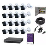 Kit 16 Camaras Dahua 5mp Con Microfono Dvr 16 Ch Disco 6 Tb