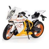 Motocicleta Deportiva Ktm Rc8 En Miniatura De Metal 1/12 [u]
