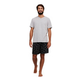 Pijama Masculino Hering Manga Curta Original Decote V - Nf