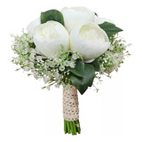 Ramo De Rosas Para Boda Con Babysbreath Bridal Wedding Bouqu