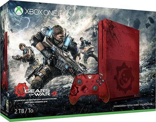 Microsoft Xbox One S 2tb Gears Of War Limited Edition 4k Hdr