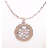 Conjunto Corazon Cubic Acero Personalizado Grabado + Cadena