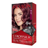 Revlon Colorsilk Tinte Permanente Borgoña 48 Caja Con Frasco