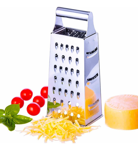 Ralador Fatiador Inox 4 Faces Queijo Legumes Alimentos Top