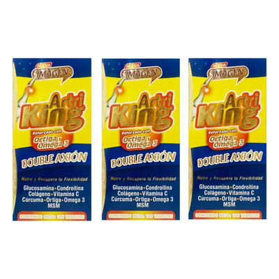 Artri King Reforzado 100 Tab  Ortiga, Omega3 Y Cartílago | Meses sin interés