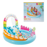 Piscina Inflável Playground Candy Fun Infantil Intex 165l