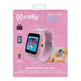 Reloj Smartwatch Para Niños Con Camara , Llamadas, Gps Caja Coral Claro Correa Coral Claro Bisel Coral Claro