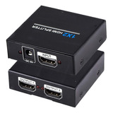 Splitter Hdmi 2 X 1 Multipuerto 2 Salidas + Cargador 