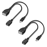 Cable Otg De 90 Grados Alimentado Para Alexa Tv Stick 4k, Cu