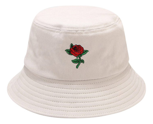 Sombrero De Pescador B, Unisex, Con Estampado De Rosas, Para