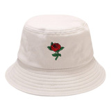 Sombrero De Pescador B, Unisex, Con Estampado De Rosas, Para