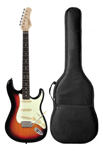 Kit Guitarra Stratocaster Tagima Classic Sunburst T-635 Capa