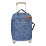 Mala De Maternidade De Rodinhas Dinossauro Azul - Masterbag