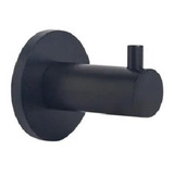 Percha Simple Negra Linea Basic - Accesorios De Baño Ottone