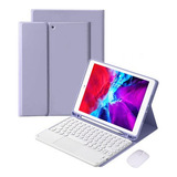 Funda Con Teclado Táctil+ratón Para iPad 10 2  9t Ñ