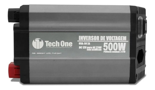 Inversor De Voltagem Com Usb 500w 12v / 220v Techone