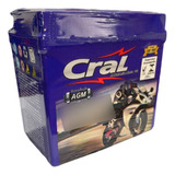 Bateria Moto Cral 6ah 12v Cg Titan 150 Mix 2010 Em Diante
