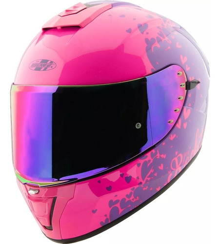 Casco Joe Rocket Rkt 15 Heartbreaker Pnk / Pur Motos.shop