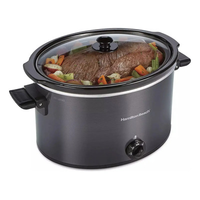 Olla De Cocción Lenta 10 Qts 9.5 Lts Gris Hamilton Beach Color Gris Oscuro Frecuencia 50oz | Envío gratis