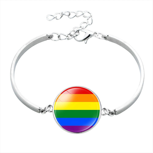 Pulsera Manilla Colores Lgbt Gay Pride Jewelry Rainbow