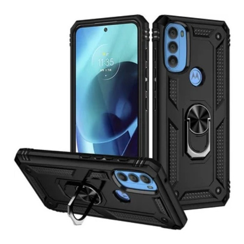 Funda Resistente A Golpes Anillo Para Motorola Moto G71 5g