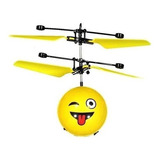 Brinquedo Mini Bolinha Voadora Infantil Drone Helicoptero Cor Amarelo