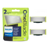 Kit 2 Philips One Blade Refil Lamina Todos Oneblade Original