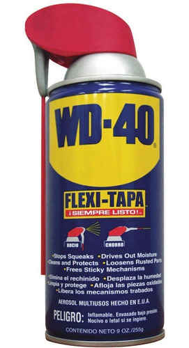 Aceite Aflojatodo Aerosol 255 Gr 9 Oz Flexi-tapa Wd-40 