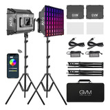 Gvm Kits De Iluminacion De Fotografia Rgb Con 2 Cajas De Luz