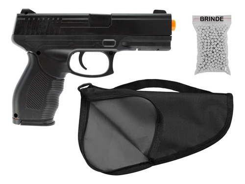 Pistola Bolinha Plastico Spring Airsoft + Capa + 300 Munição