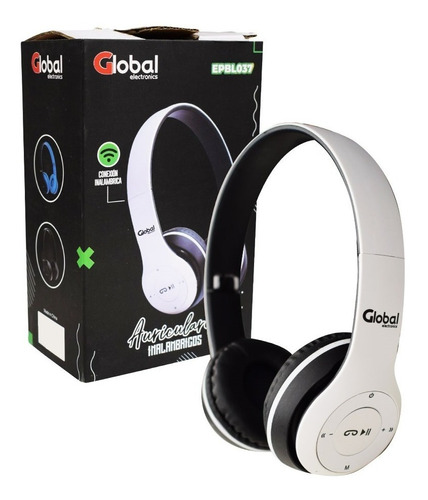 Auricular Bluetooth Stereo Epbl037 Blanco