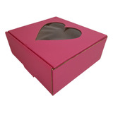 Caja Regalo Corazon Aut Corrugado Col 19x19x8