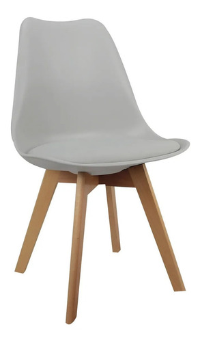 Silla De Comedor Para Tu Casa Eames Tulip, Estructura Color Gris, 1 Unidad