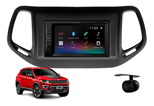 Central Multimidia Pioneer Jeep Compass 2016 2017 2018