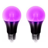 Lampara Led Luz Negra Ultravioleta 12w E27 Fiestas Pack X 2 