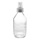 Botella Vidrio Transparente Farma 500 Cc 6 Uds Con Spray
