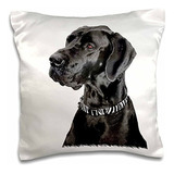 Perros Gran Danes  Negro Gran Danes  Funda De Almohada