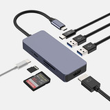 Hub Usb C, Adaptador Usb C Hopday, Monitor Dual Multipo 7 En